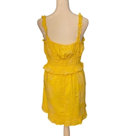 BP Nordstrom Womens Summer Dress Smocked Waist Sleeveless Yellow Size Medium - Picture 5 of 8